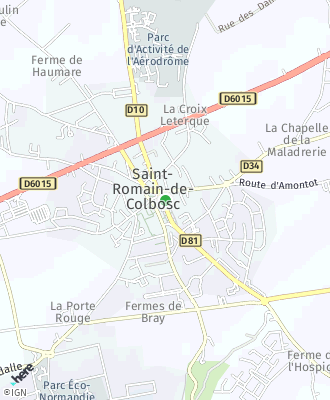 Plan d'accés Mairie de Saint-Romain-de-Colbosc