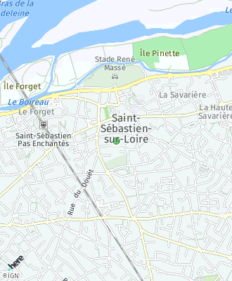 Plan d'accés Mairie de SAINT SEBASTIEN SUR LOIRE