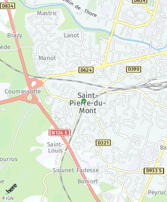 Plan d'accés Mairie de SAINT-PIERRE-DU-MONT