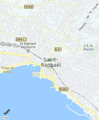 Plan d'accés Mairie de SAINT-RAPHAEL