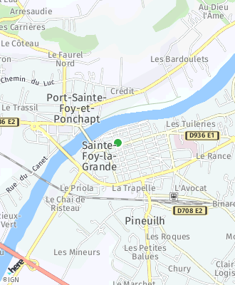 Plan d'accés Mairie de SAINTE FOY LA GRANDE