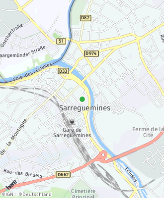 Plan d'accés Mairie de SARREGUEMINES