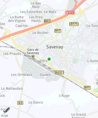 Plan d'accés Mairie de SAVENAY