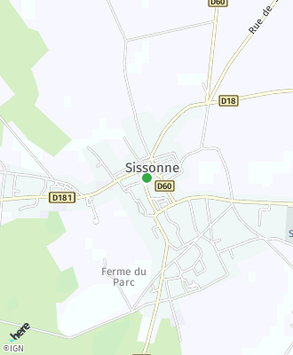 Plan d'accés Mairie de SISSONNE