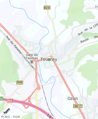 Plan d'accés Mairie de TOURNAY