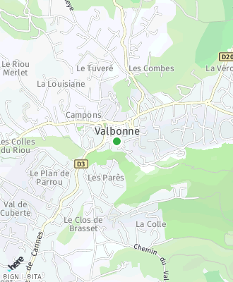 Plan d'accés Mairie de VALBONNE
