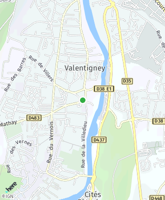 Plan d'accés Mairie de VALENTIGNEY