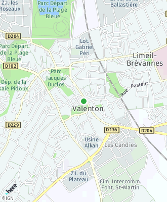 Plan d'accés Mairie de Valenton