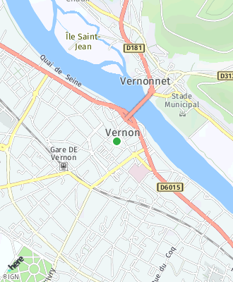 Plan d'accés Mairie de VERNON