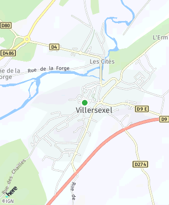 Plan d'accés Mairie de VILLERSEXEL