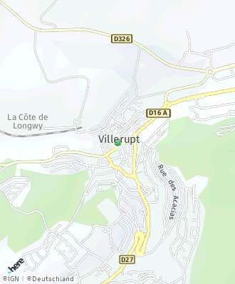 Plan d'accés Mairie de VILLERUPT