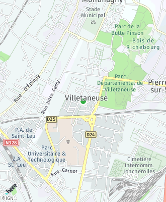Plan d'accés Mairie de VILLETANEUSE