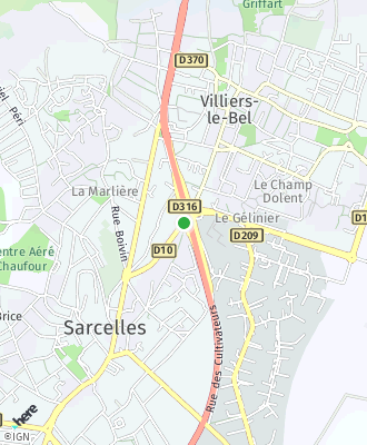 Plan d'accés Mairie de VILLIERS LE BEL