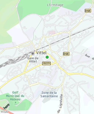 Plan d'accés Mairie de VITTEL