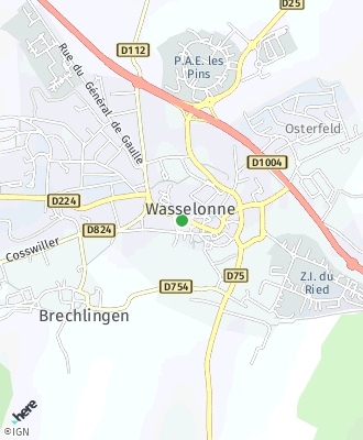 Plan d'accés Mairie de WASSELONNE