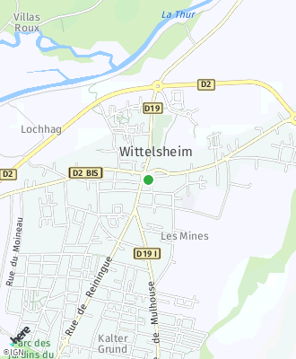 Plan d'accés Mairie de WITTELSHEIM
